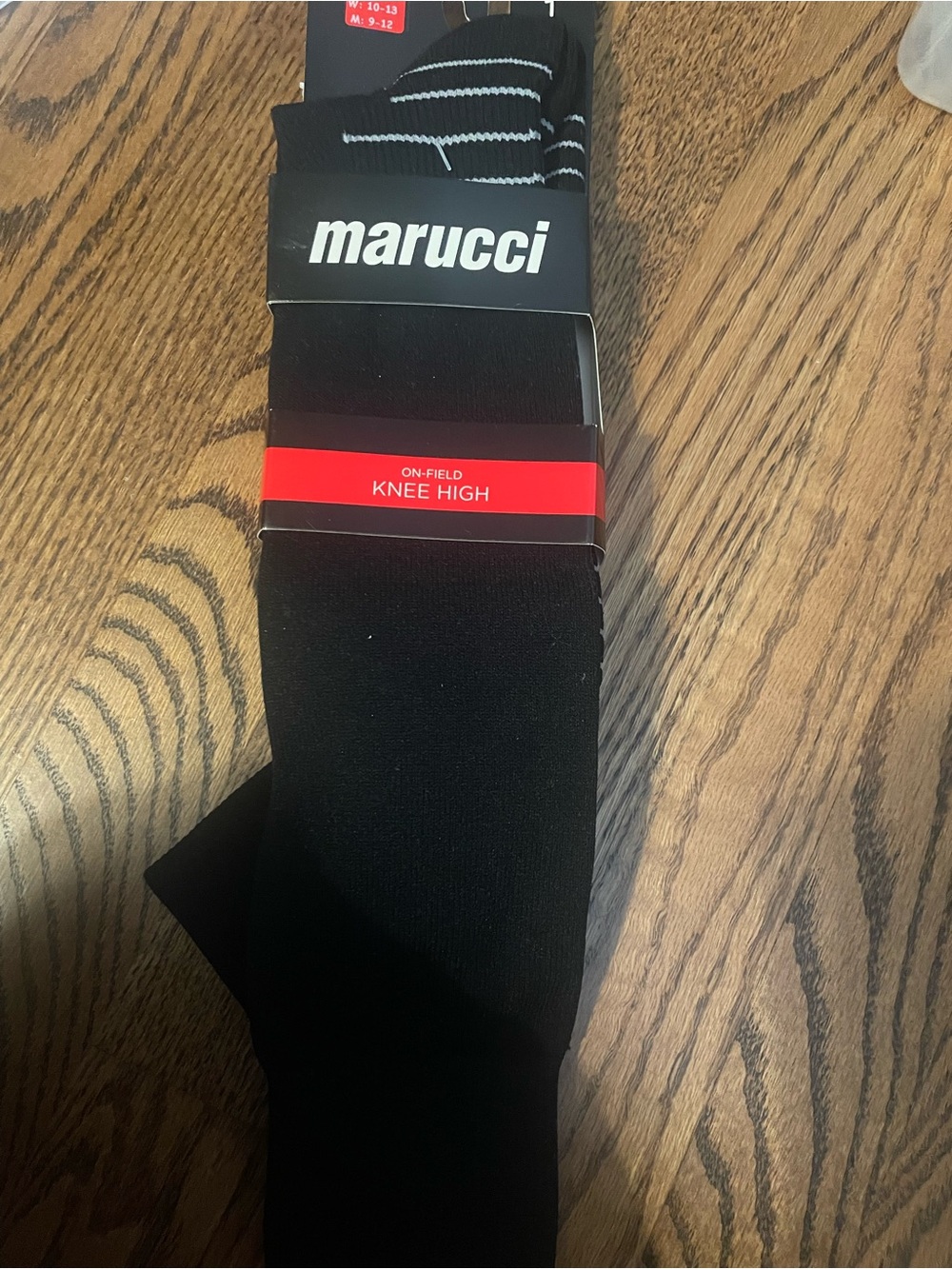 Marucci large Men's Black Knee High On-Field Socks